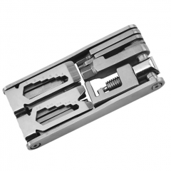 Multifunction Bike Repair Tool Bicycle Multi Tool for Biking Bicycling - Silver