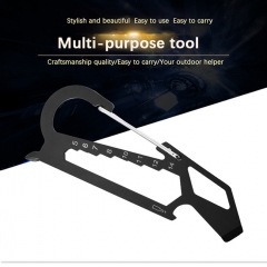 Portable Multifunction Tool Card Key Ring Wrench Bottle Opener Screwdriver Outdoor Compact Tools for Survival Camping