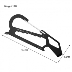 Portable Multifunction Tool Card Key Ring Wrench Bottle Opener Screwdriver Outdoor Compact Tools for Survival Camping