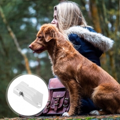 Aluminium Alloy Double Tube High Audio Whistle for Outdoor Adventure Survival - Black Twill