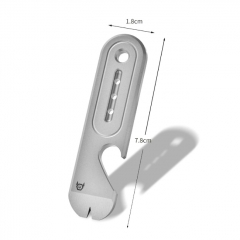 Titanium Alloy Multitool Crowbar Mini Portable Keychain Pry Bar Bottle Opener EDC Tools for Outdoor Survival Tool - Sandblasted