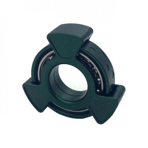 EDC Tool Finger Spinner Stress Relief Metal Toy Ring Large Ring - Green