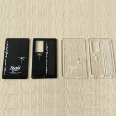 SSPP Style Acrylic Square Button Front + Back Panels for Cthulhu Aio Sturdy Box Mod - Black