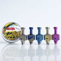 Rekavape Wick'd Alpha Style Titanium Alloy RBA Bridge with 7 Air Inserts for Boro Devices Billet BB Mod Kit - Purple