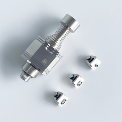 Rekavape 415 BB Tsubame Style RBA with 4 Airpins for Boro Tank Billet Mod - Silver