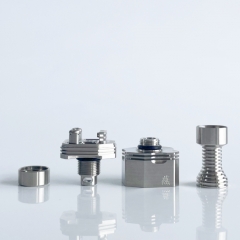 Rekavape 415 BB Tsubame Style RBA with 4 Airpins for Boro Tank Billet Mod - Silver