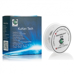 Authentic KukenTech 316 Stainless Steel 26GA Heat Wire 30Feet