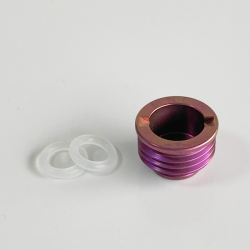 Rekavape Monarchy Style Flush Nut Titanium 510 Drip Tip Adapter for Billet Tank Box Mod - Pink