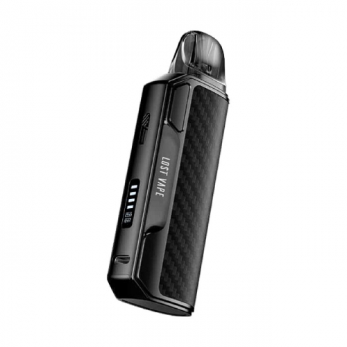 (Ships from Bonded Warehouse)Authentic LostVape Thelema Elite S Pod Kit 3ml - Black Carbon