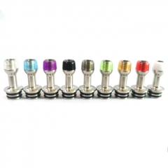 Focivape Stainless Steel 510 Drip Tip for RTA RDA Tank - Transparent Green+ Silver