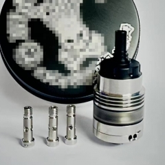 Monarchy OST Old School Style 22mm DL RTA with 4 Air Pins - Silver + Black