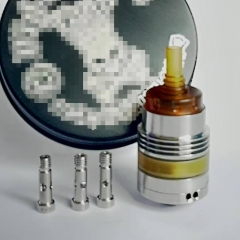 Monarchy OST Old School Style 22mm DL RTA with 4 Air Pins - Silver + Yellow