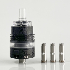 Rekavape OST Old School Style 22mm DL RTA F-Dama Tank with 4 Air Pins 3ml - PC Black