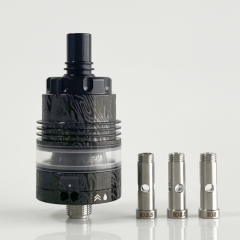 Rekavape OST Old School Style 22mm DL RTA F-Dama Tank with 4 Air Pins 3ml - POM Black