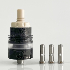 Rekavape OST Old School Style 22mm DL RTA F-Dama Tank with 4 Air Pins 3ml - PEEK Black