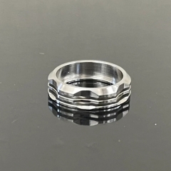 Four One Five 415 Style Drip Tips Slan Ring - Silver
