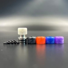 D-Tip Bros Style 510 Drip Tip Set Stainless Steel Base + Resin Mouthpiece for RTA RDA Atomizer