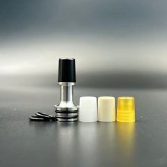 510 Drip Tip Set Stainless Steel Base + 4 Mouthpieces for RTA RDA Atomizer - SS