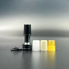 510 Drip Tip Set Stainless Steel Base + 4 Mouthpieces for RTA RDA Atomizer - Black