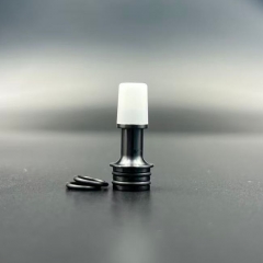 510 Drip Tip Stainless Steel Base + POM Mouthpiece for RTA RDA Atomizer - Black White