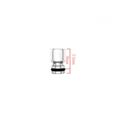 Reewape Glass 510 Drip Tip AS443 for RBA RTA RDA Atomizer - A
