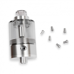 SXK Empire V Style RTA Rebuildable Tank Atomizer 3.5ml with 7 Air Pins - Silver