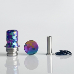 Rekavape Mission XV ARC Style Titanium Intergrated Drip Tip Button Set for Dotmod Dotaio V2 Pod - Digigrid