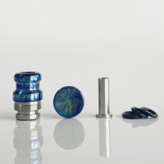 Rekavape Mission XV KB2 Style Titanium Intergrated Drip Tip Button Set for Dotmod Dotaio V2 Pod - Ebtropic