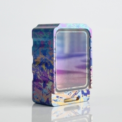 Rekavape PRC Style Titanium Boro Tank for SXK Billet AIO Box Mod Kit - Rainbow Splatter