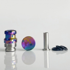 Rekavape Mission XV KB2 Style Titanium Intergrated Drip Tip Button Set for Dotmod Dotaio V2 Pod - Digigrid