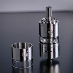 Authentic GDMODS MD-01 23mm MTL DL RTA Replacement Glass Steel Tank 5.5ml - Silver
