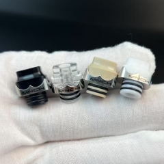 Monarchy Itip Style Stainless Steel + PC 510 Drip Tip for RDA RTA RDTA Atomizer - Silver Transparent