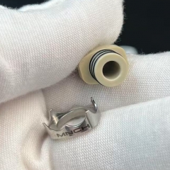 Monarchy Itip Style Stainless Steel + PC 510 Drip Tip for RDA RTA RDTA Atomizer - Silver Transparent