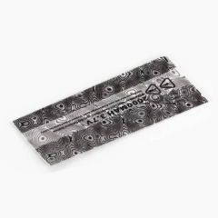 PVC Universal Battery Skin Heat Shrinkable Tube Wrap Sleeve for 18650 Battery 5PCS - Silver Texture