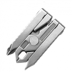 3 in 1 Mini Multifunctional EDC Tool Plier Screwdriver Foldable Combination Pocket Tool for Outdoor Fishing Camping Survival Sport - Silver