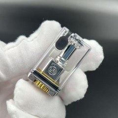 Jouzu Style RBA Tank with 5 Air Pins for dotMod dotAIO V1 V2 Pod Boro Devices Billet Mod Kit - Silver