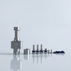 Rekavape BY-KA Style 316SS RBA Full Set with 5 Air Pins for Billet Tank Boro Mod - Silver