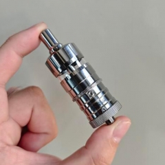 YFTK Ti Fev Flash e-vapor V4.5S+ Style 23mm RTA Rebuildable Tank Atomizer 4.5ml - Polish Silver