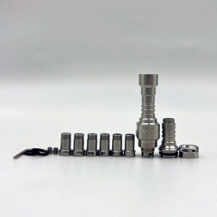 YFTK Kontrl MkrII Style SS RBA with 7 Air Pins for Boro Billet DotAIO V1 V2 Mod - Silver