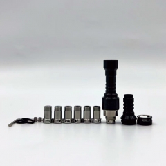 YFTK Kontrl MkrII Style SS RBA with 7 Air Pins for Boro Billet DotAIO V1 V2 Mod - Black