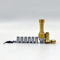 YFTK Kontrl MkrII Style SS RBA with 7 Air Pins for Boro Billet DotAIO V1 V2 Mod - Gold