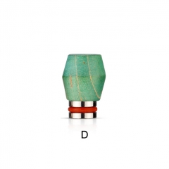 Focivape Stable Wood + SS Base 510 Drip Tip Mouthpiece for RTA RDA Tank 1PC - W9 D