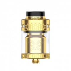 (Ships from Bonded Warehouse)Authentic Hellvape Dead Rabbit 4 RTA 3.5ml 5.5ml - Gold (Ships from Bonded Warehouse)Authentic Hellvape Dead Rabbit 4 RTA 3.5ml 5.5ml - Gold