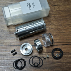 YFTK FEV V3 Style 316SS 23mm RTA Rebuildable Tank Atomizer 4.8ml - Silver