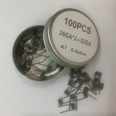 Premade Coil A1 Fused Clapton Coils 28GA*2+32GA 0.45ohm 100pcs