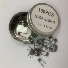 Premade Coil A1 Ctaircase Coil  (28GA+32GA)*2 0.7ohm 100pcs