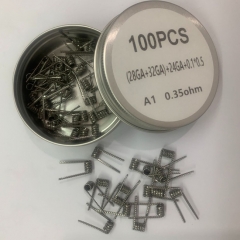 Premade Coil A1 Super Juggernaut Coil 28GA+32GA+24GA+0.1*0.5 0.35ohm 100pcs