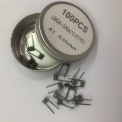 Premade Coil A1 Juggernaut Coil (28GA+32GA)*2+0.1*0.5 0.55ohm 100pcs