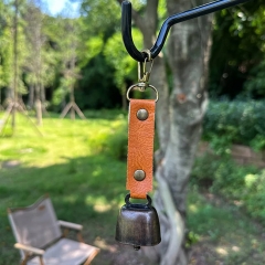 Metal Anti-Lost Reminder Bell Pendant Jewelry Keychain Outdoor Tool for Hiking Emergencies - Caramel Metal Anti-Lost Reminder Bell Pendant Jewelry Keychain Outdoor Tool for Hiking Emergencies - Caramel