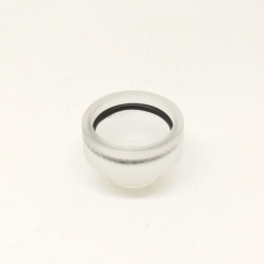 POM 510 to 810 Drip Tip Adapter - Knurled White